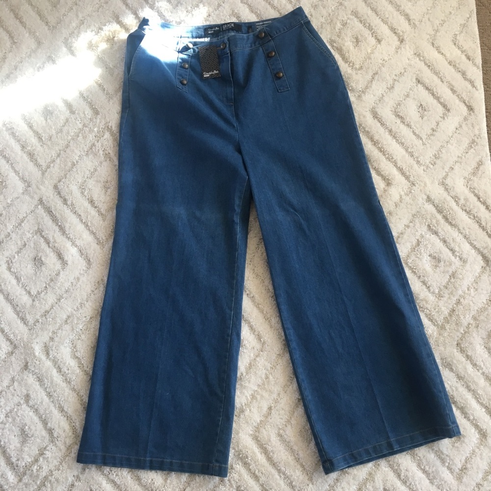 Simply Be Gracie Wide Leg Jeans NWT Size 14